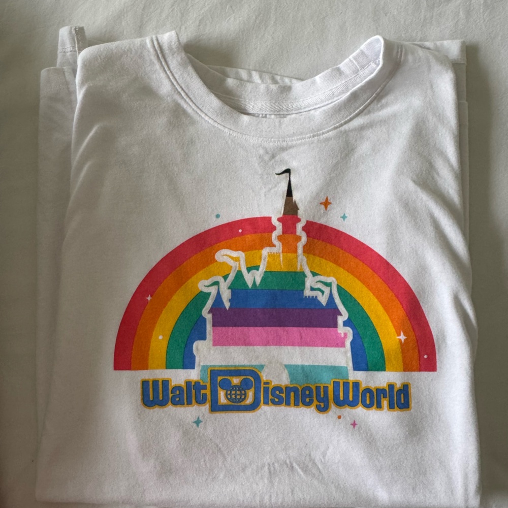 Authentic Disney Rainbow Castle Tshirt